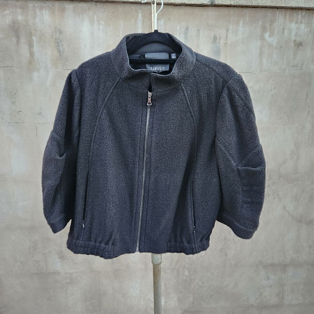 Carlisle nubby 100% wool sinched jacket